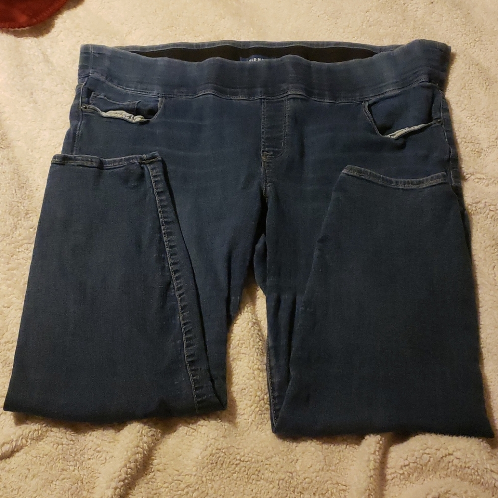 ^24 short jeggings elastic waistband jeans